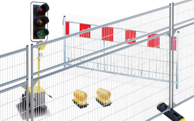 Ogrodzenia budowlane ażurowe niskie 1,2m i elementy