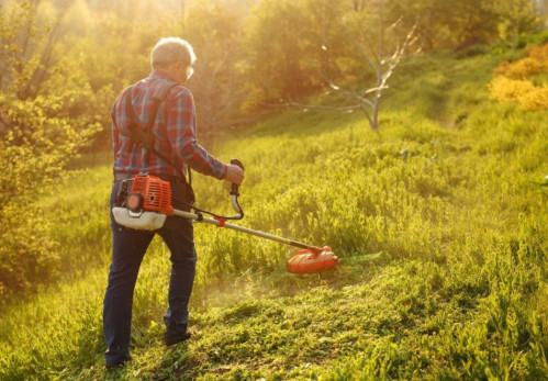 Grass cutting: difficult spots