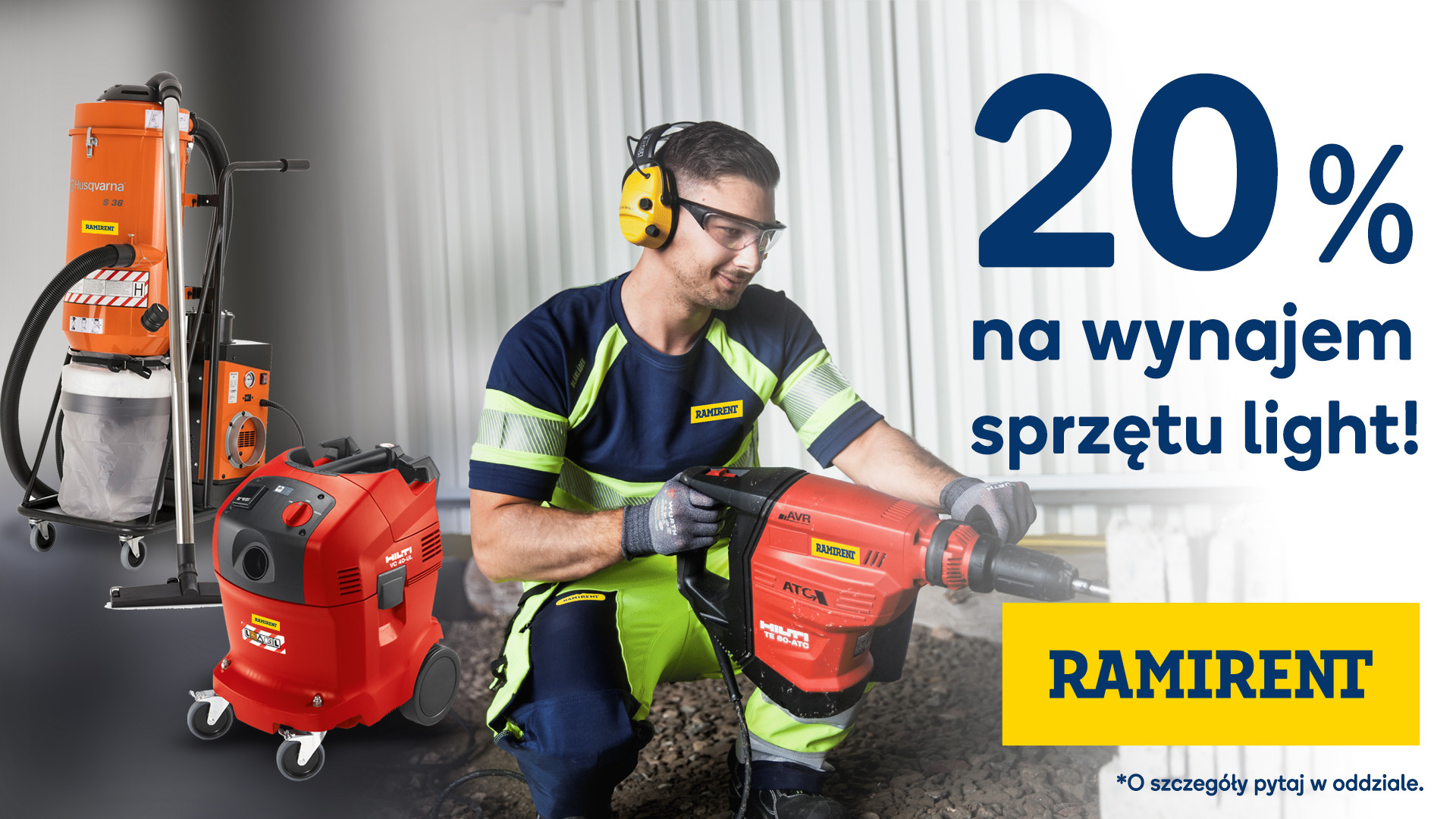Rabatt auf Miete bei Ramirent mit der Łodzianin-Karte